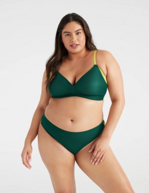 Knix Essential Lace Bikini Bottoms Green | EANJFW-681