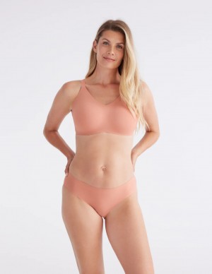 Knix Essential No-Show Bikini Bottoms Pink | GXFCTH-438