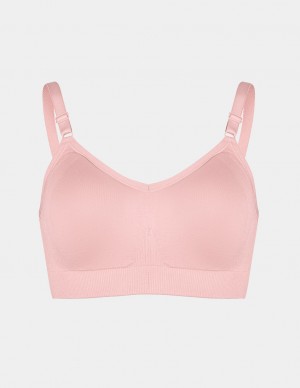 Knix Good to Go Seamless Bras Pink | HQYWJV-962