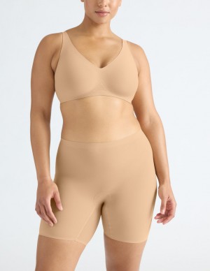 Knix Leakproof Thigh Saver® 6 Shorts Beige | PDSAML-746