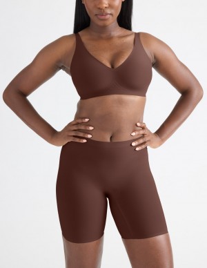 Knix Leakproof Thigh Saver® 6 Shorts Brown | NCQKEG-718