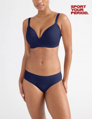 Knix Light Leakproof No-Show Bikini Bottoms Blue | GHSZEM-561