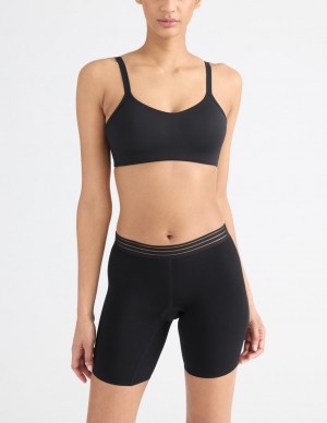 Knix Luxe Modal Thigh Saver® 6 Shorts Black | YOPKUS-460