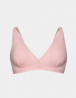 Knix Micro Modal Rib Bras Pink | GTIJRA-307