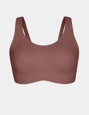 Knix Revolution Adjustable Pullover Bras Brown | HZOGVQ-089