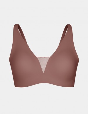 Knix Revolution Shadow Mesh Bras Brown | JEHSNM-701