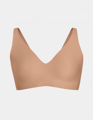 Knix Revolution V-Neck Bras Beige | OUGYWP-083