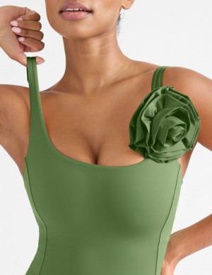 Knix Rosette Swimsuits Green | ZDMOFA-643