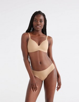 Knix Super Leakproof® No-Show Bikini Bottoms Beige | IPOFDK-269