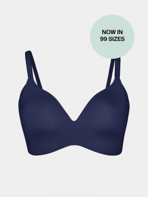 Knix WingWoman Contour Bras Blue | OXMQUR-890