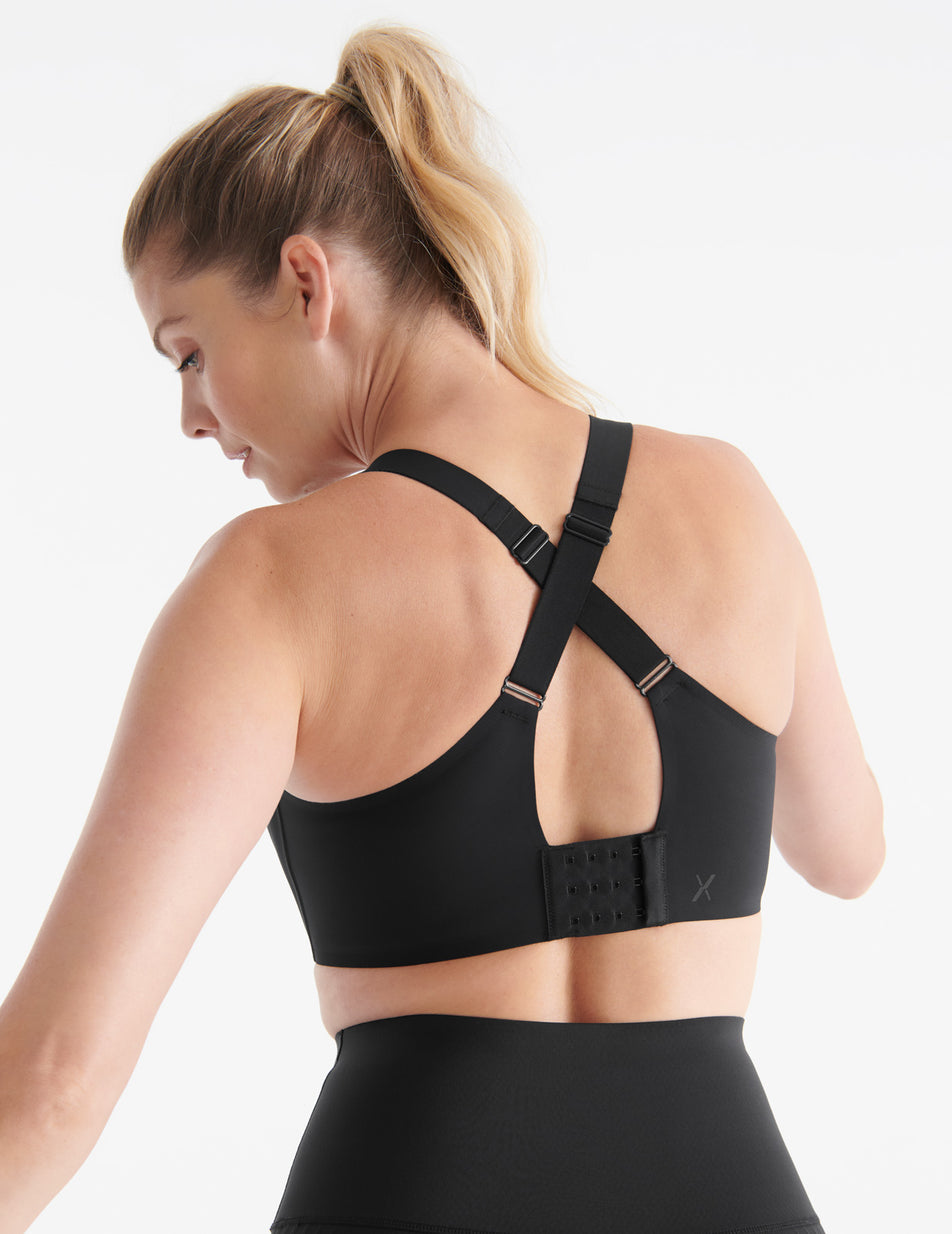 Knix Catalyst Front Zip Sports Bras Black | TAJOBM-012