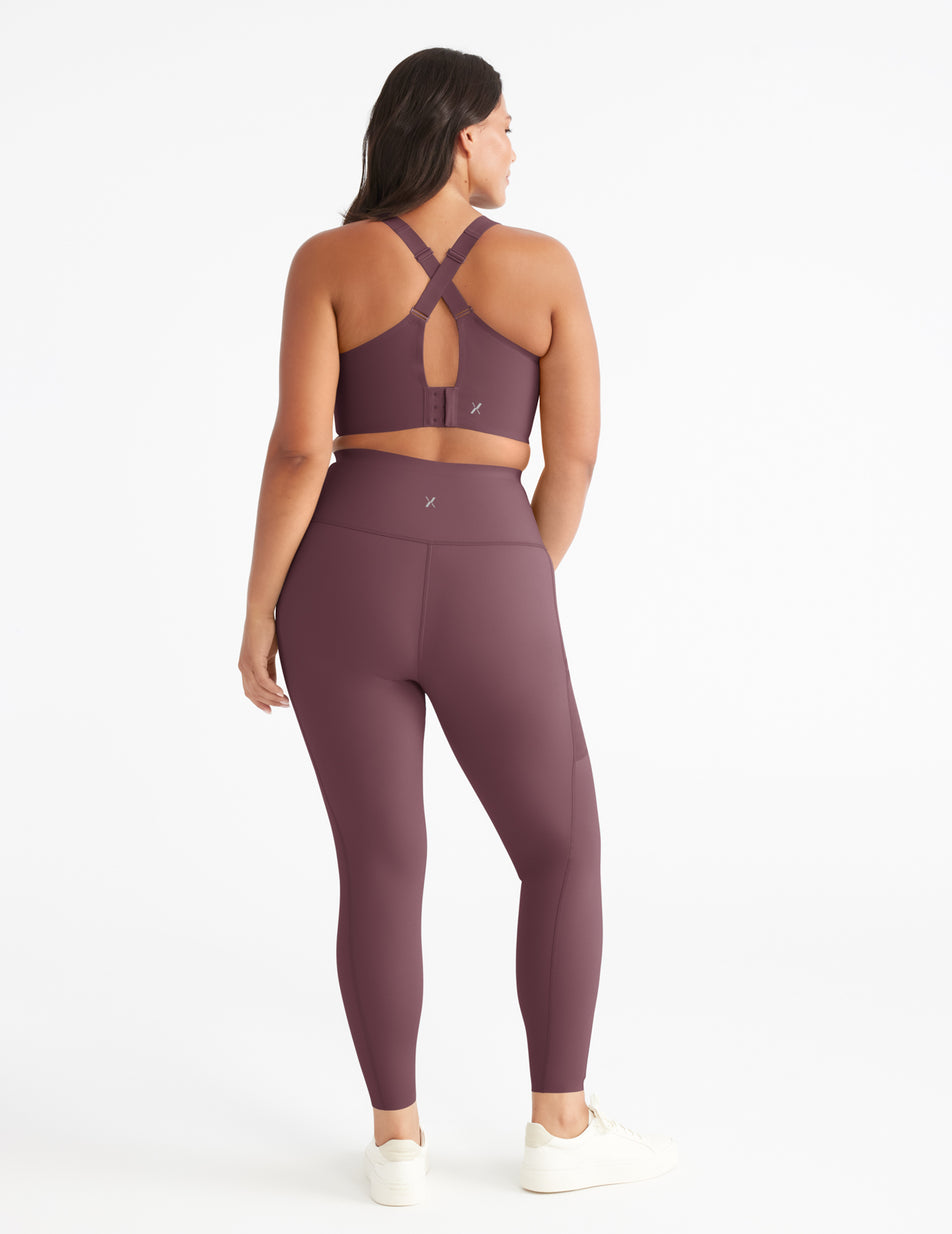 Knix Catalyst Front Zip Sports Bras Purple | GZDPCW-267