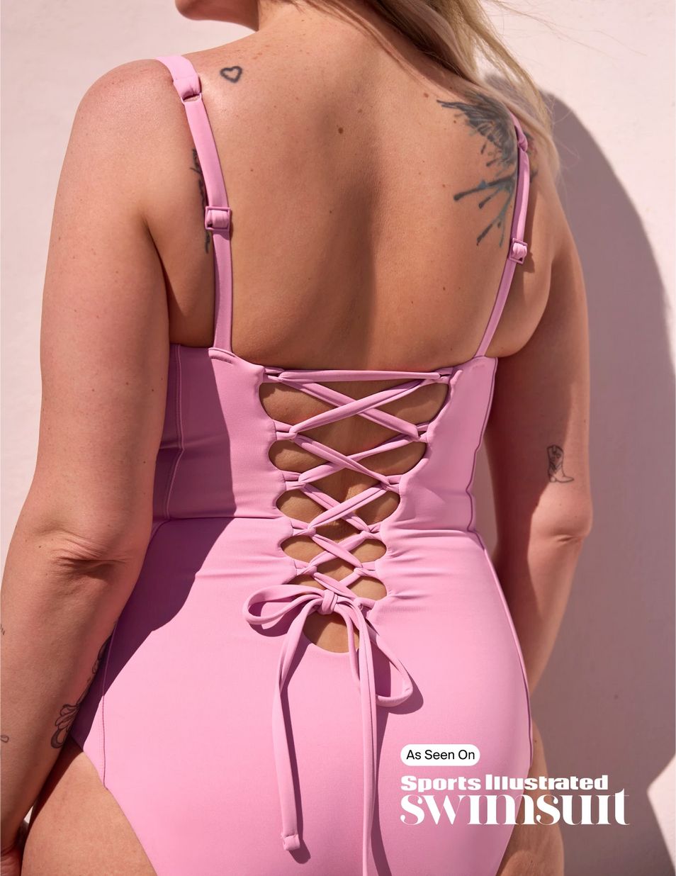 Knix Cinch Shaper One Piece Swimsuits Pink | CXSKEG-392