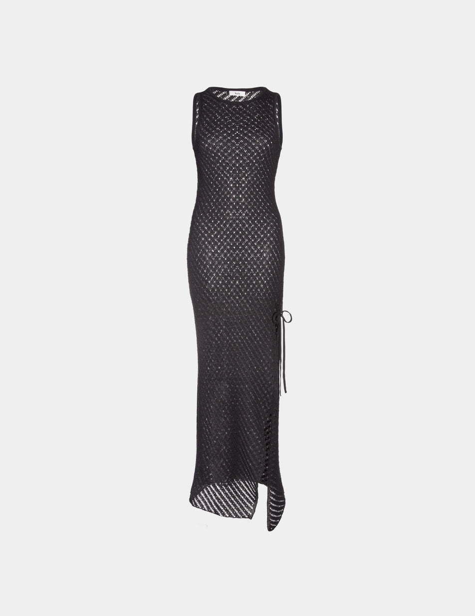 Knix Crochet-Knit Beach Dress Black | UJXGWV-547