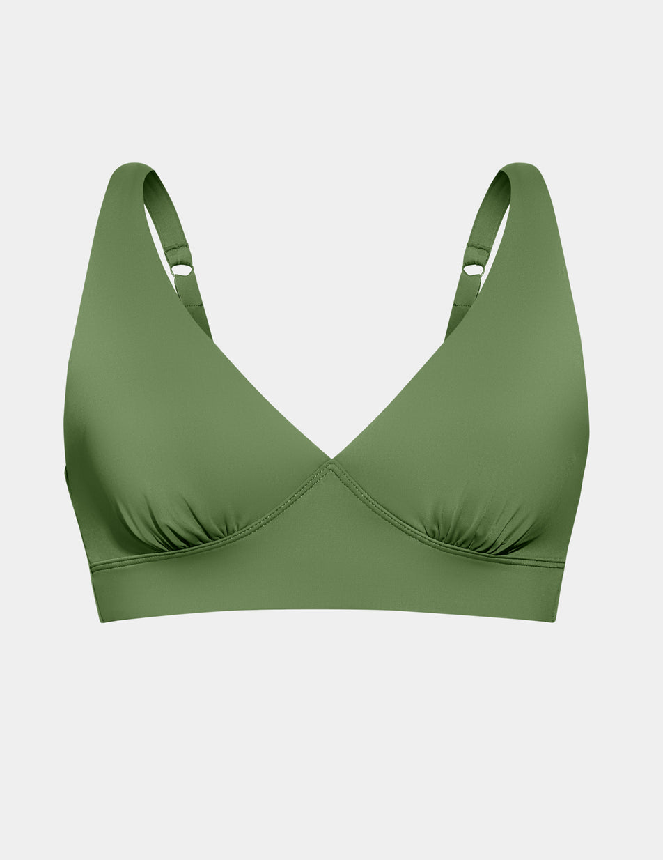 Knix Deep V Bikini Green | FQEMPK-843