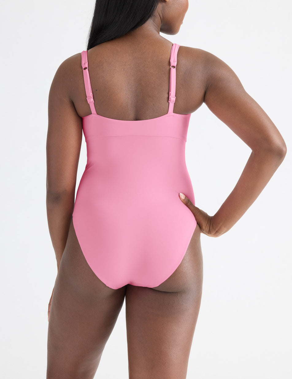 Knix Deep V One Piece Swimsuits Black | RFAGUI-287