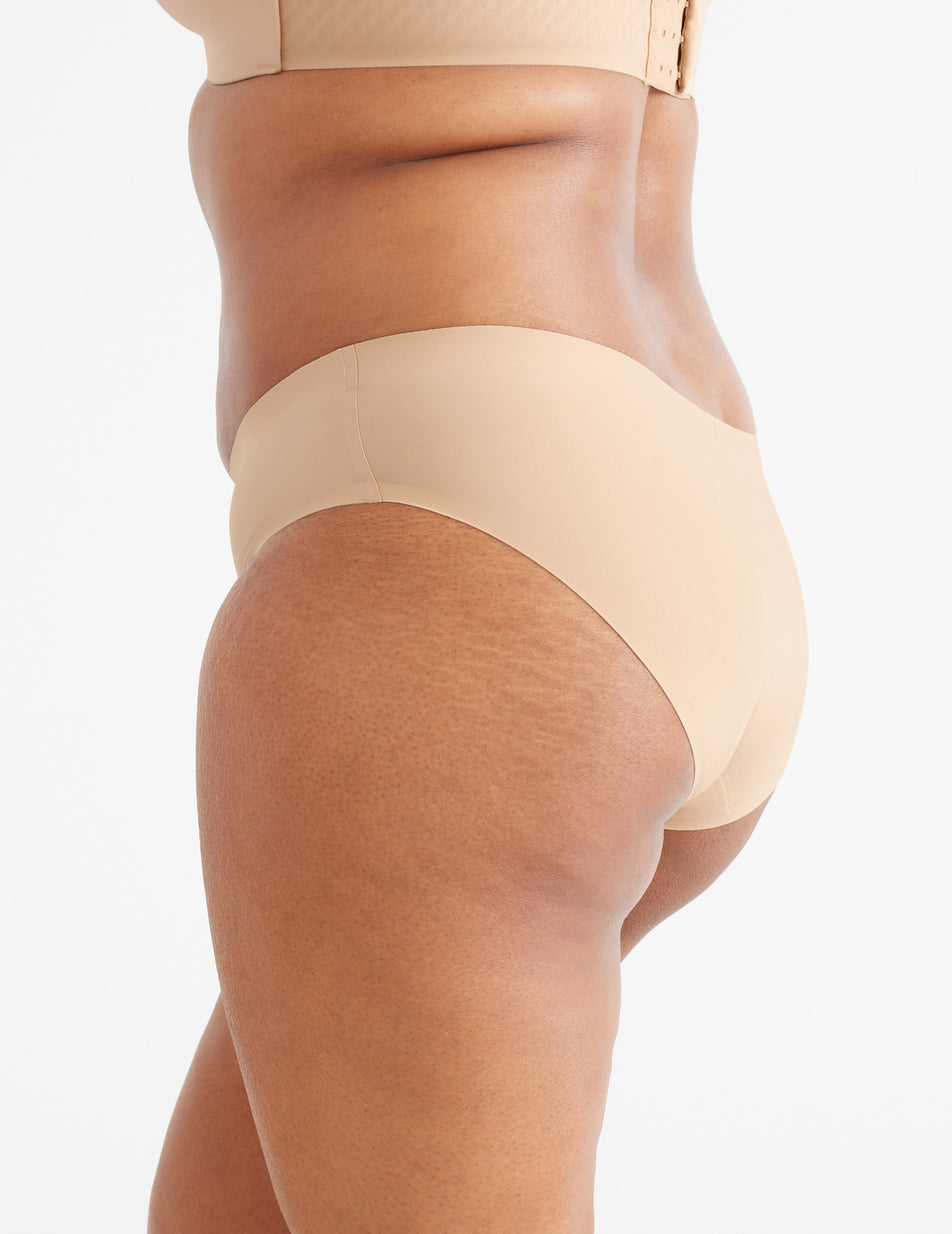 Knix Essential No-Show Bikini Bottoms Beige | VFUAPB-567