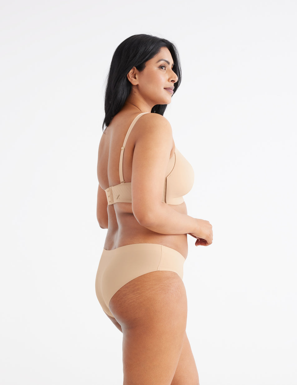 Knix Essential No-Show Bikini Bottoms Beige | VFUAPB-567