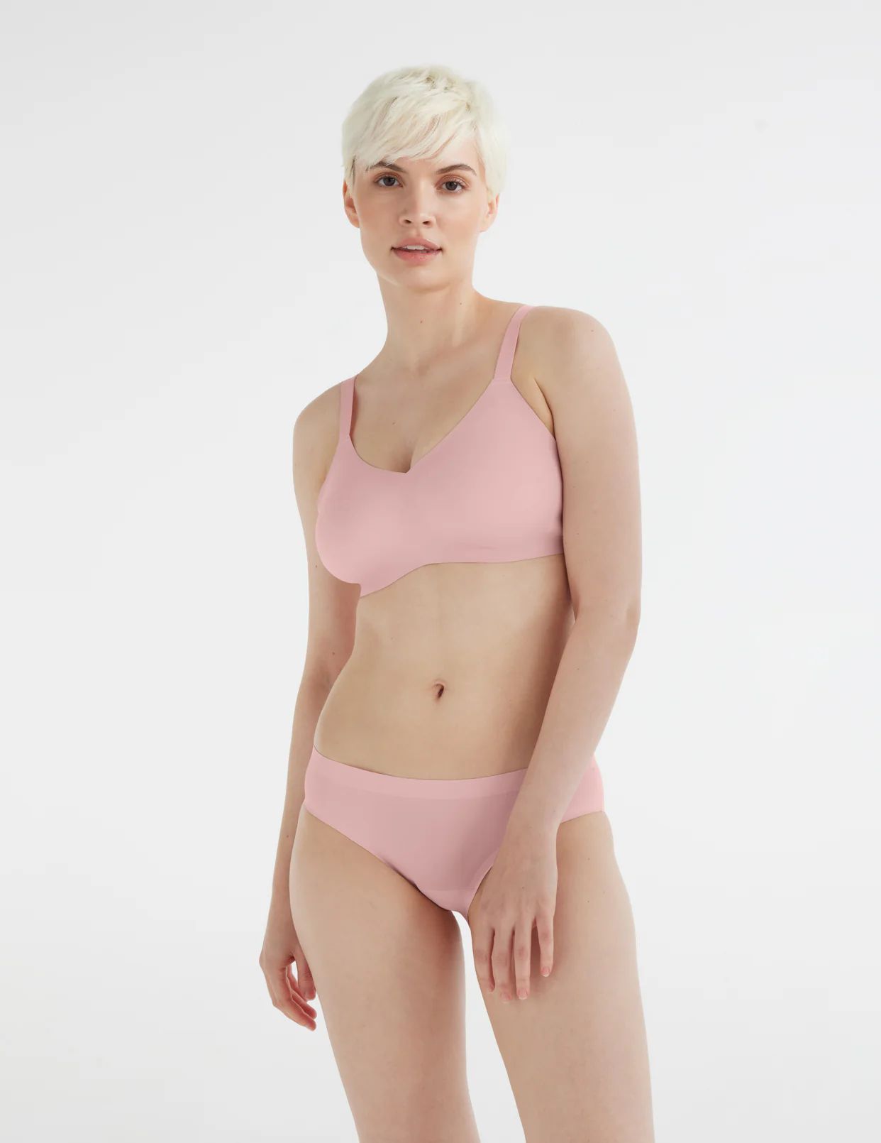 Knix Essential No-Show Bikini Bottoms Pink | LHAUZE-476