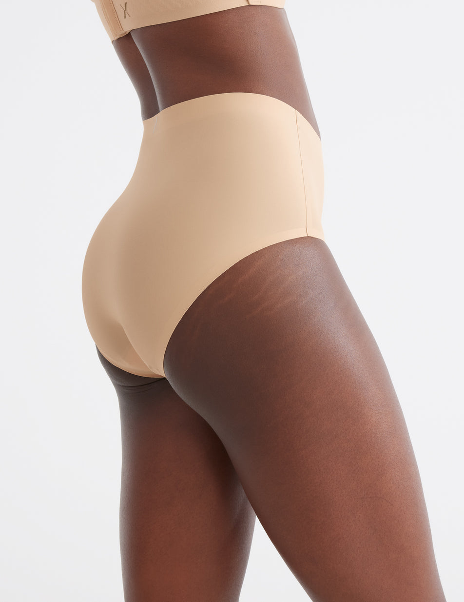 Knix Essential No-Show High Rise Underwear Beige | MTWREF-935