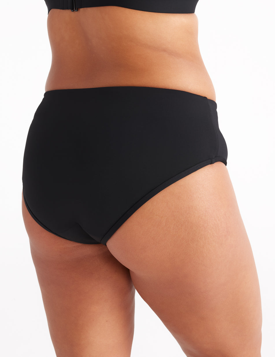 Knix Full Coverage Bikini Swim Bottoms Black | ZYDGSM-970