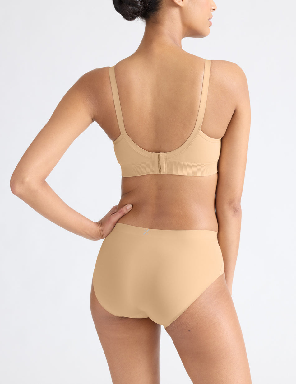 Knix Good to Go Seamless Bras Beige | EDWUOJ-490