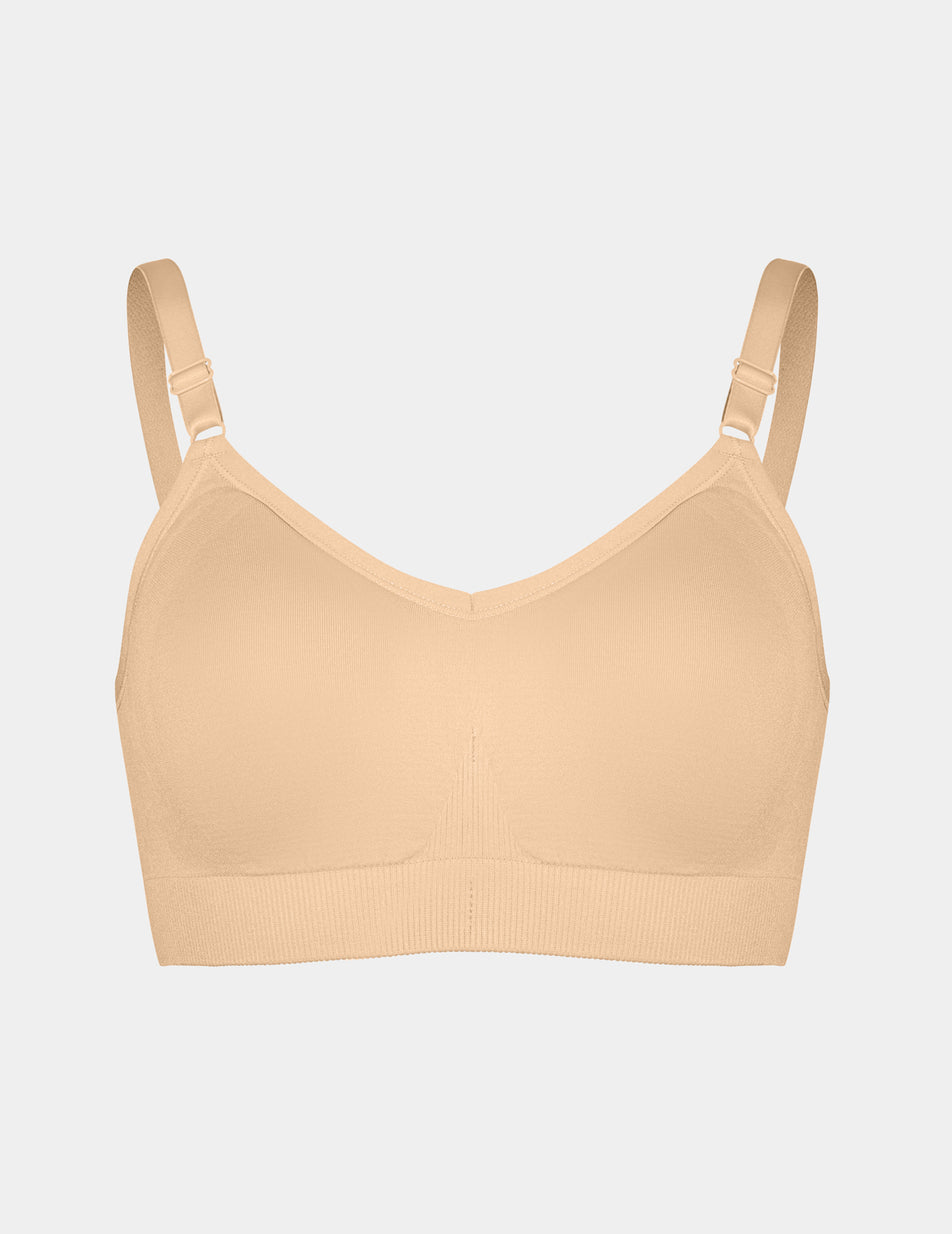 Knix Good to Go Seamless Bras Beige | EDWUOJ-490