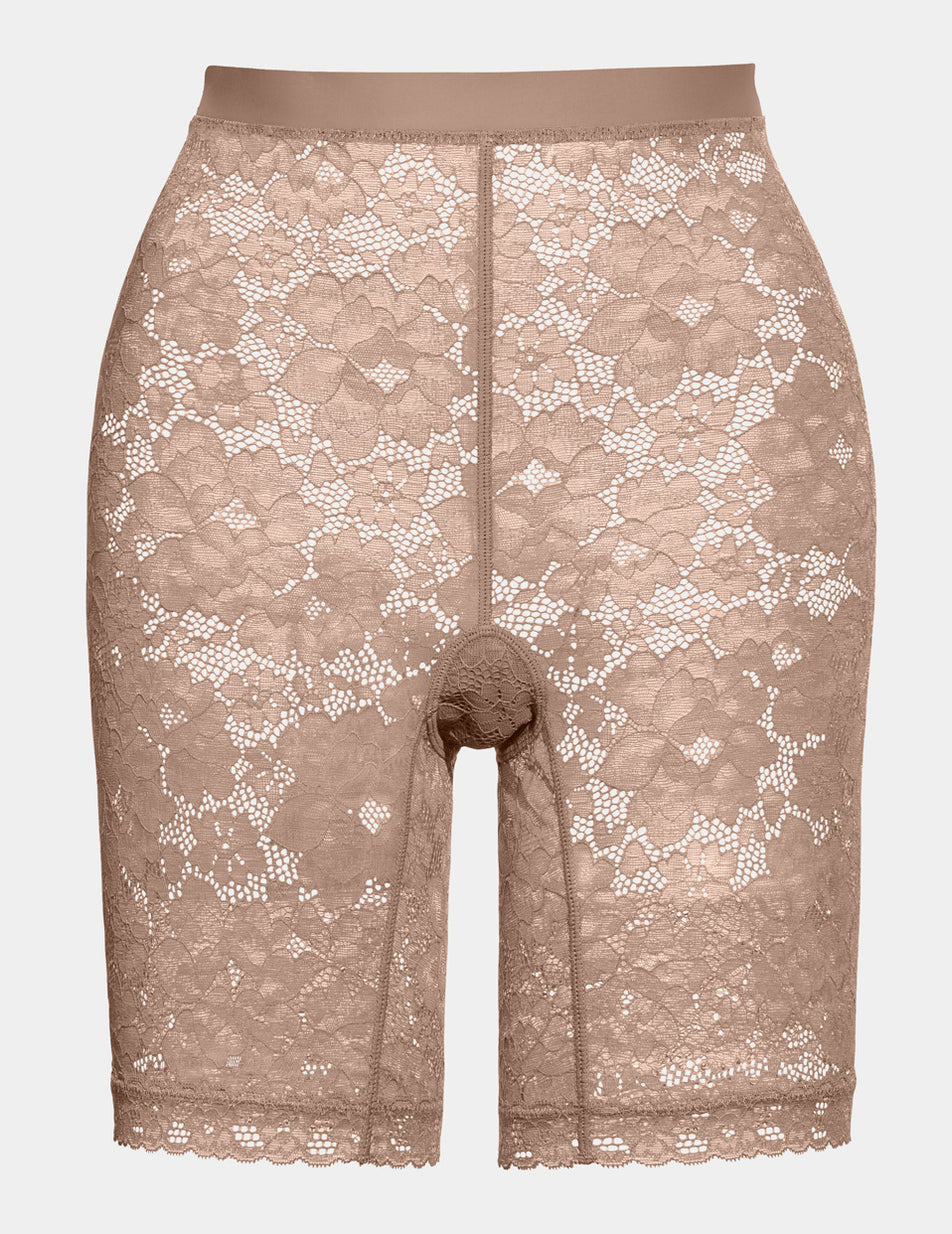 Knix Lace Thigh Saver® 6 Shorts Beige | ABXPNW-872