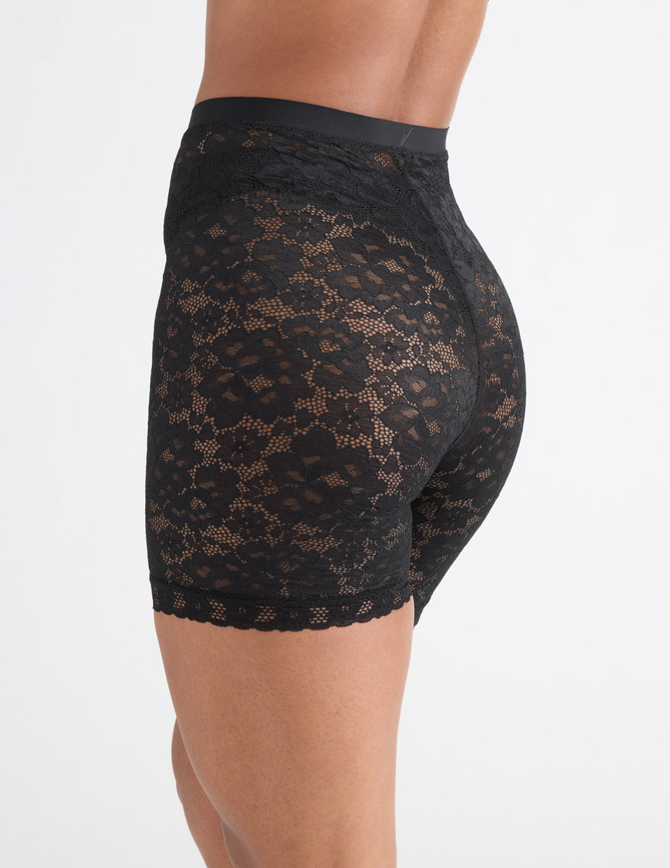 Knix Lace Thigh Saver® 6 Shorts Black | TWVOCN-391