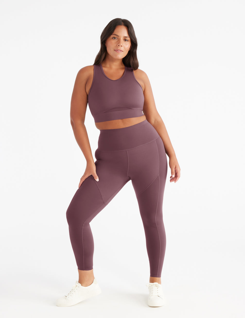 Knix LeakStrong™ Leakproof Legging Brown | UCWADB-862