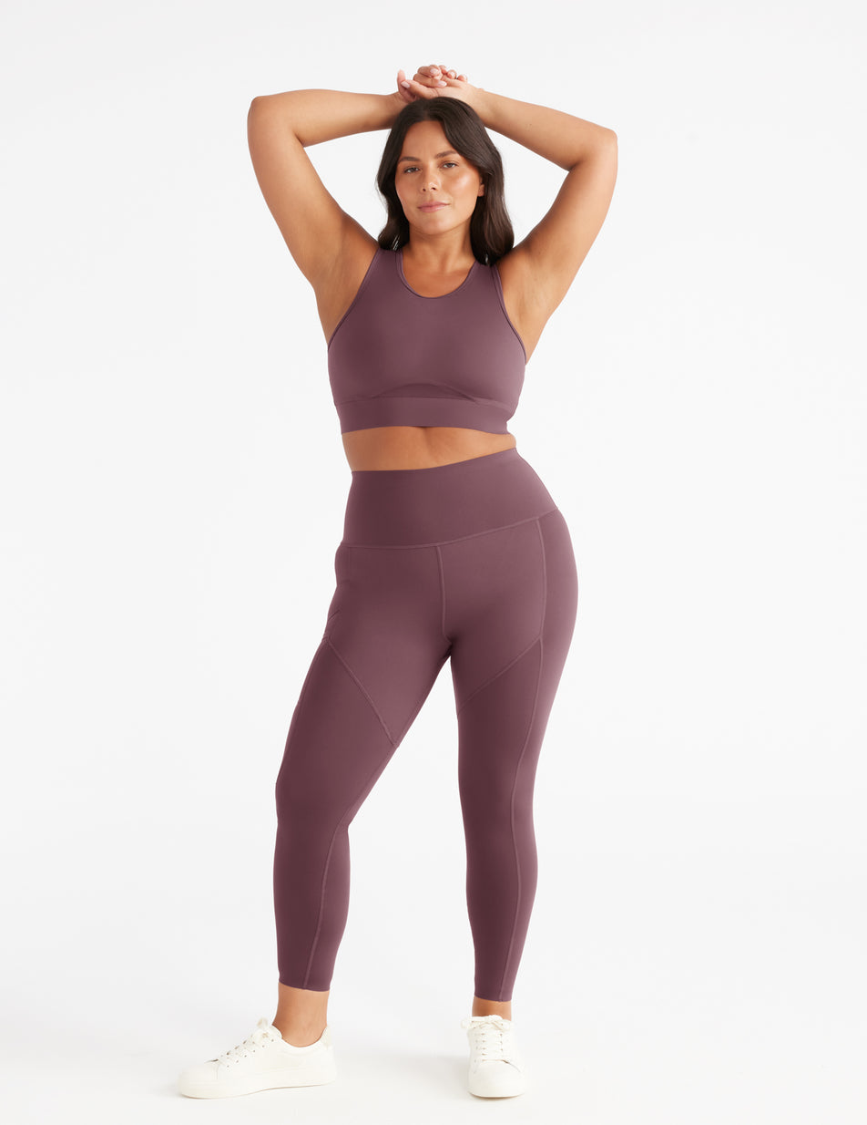 Knix LeakStrong™ Leakproof Legging Brown | UCWADB-862