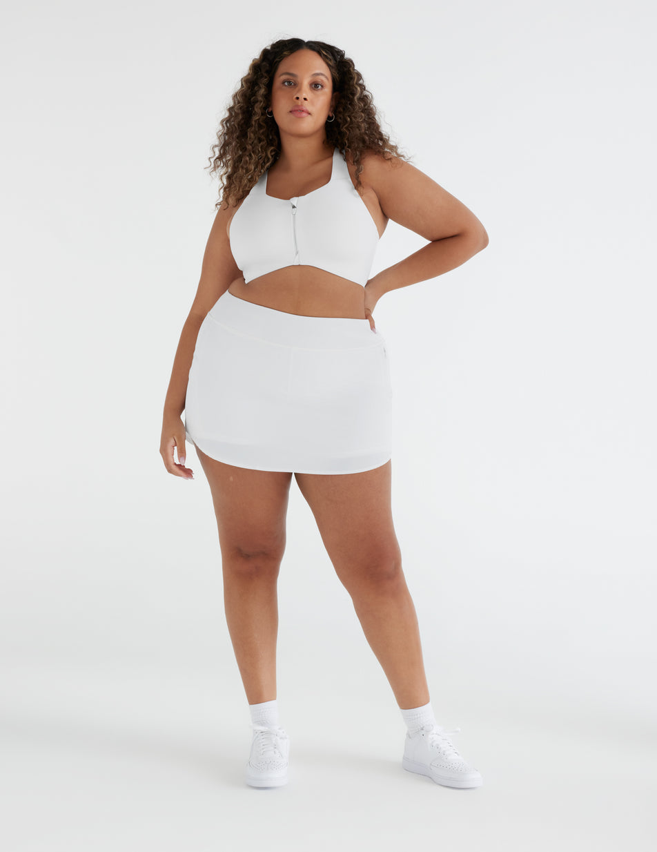 Knix LeakStrong™ Leakproof Skort Skirts White | MZTPDA-504