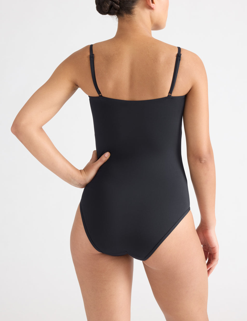 Knix Leakproof Classic One Piece Swimsuits Black | BYZMGL-309