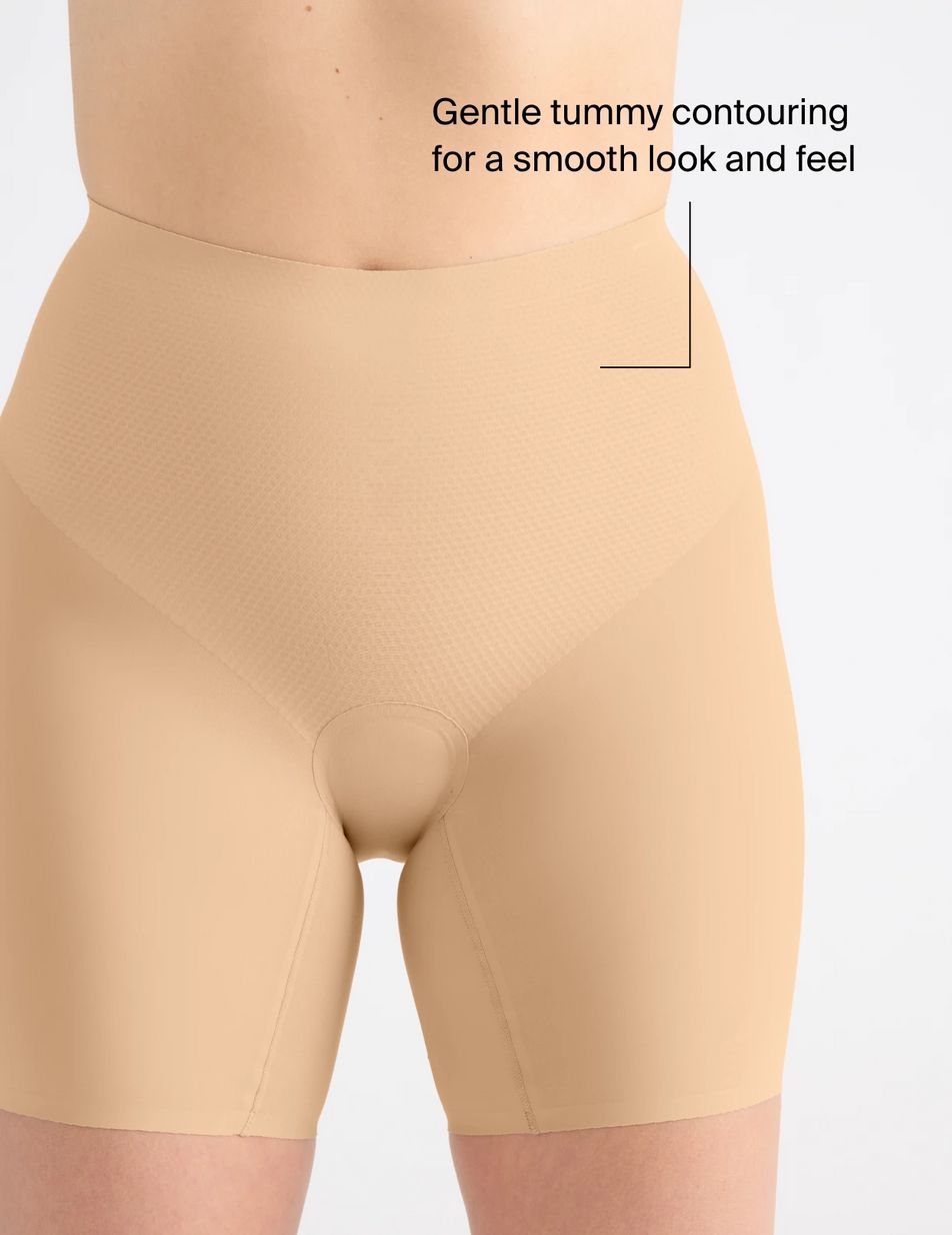 Knix Leakproof Contour Thigh Saver® 6 Shorts Beige | HPFDVX-302