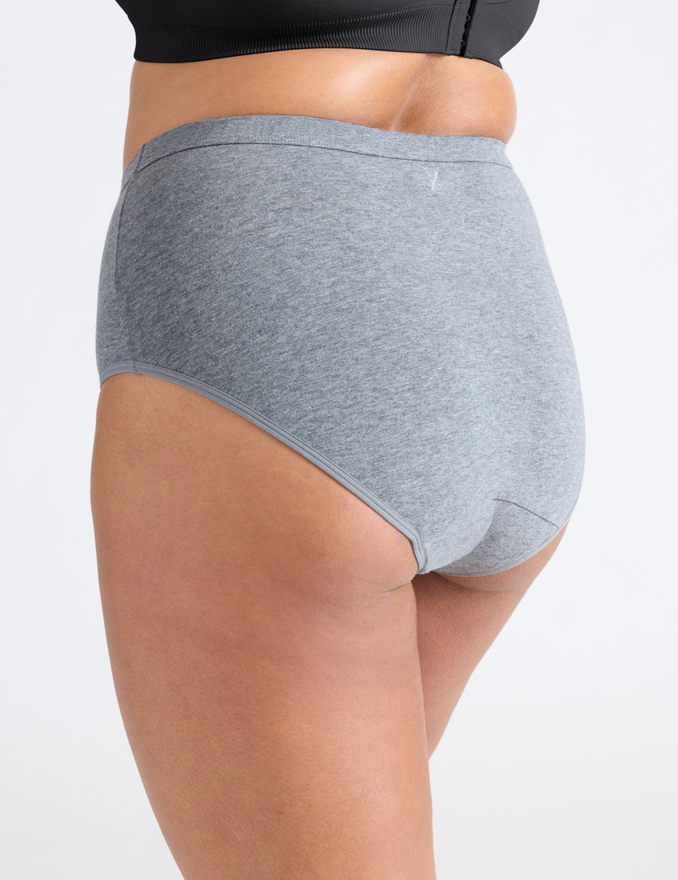 Knix Leakproof Cotton High Rise Underwear Grey | GKUNQH-860