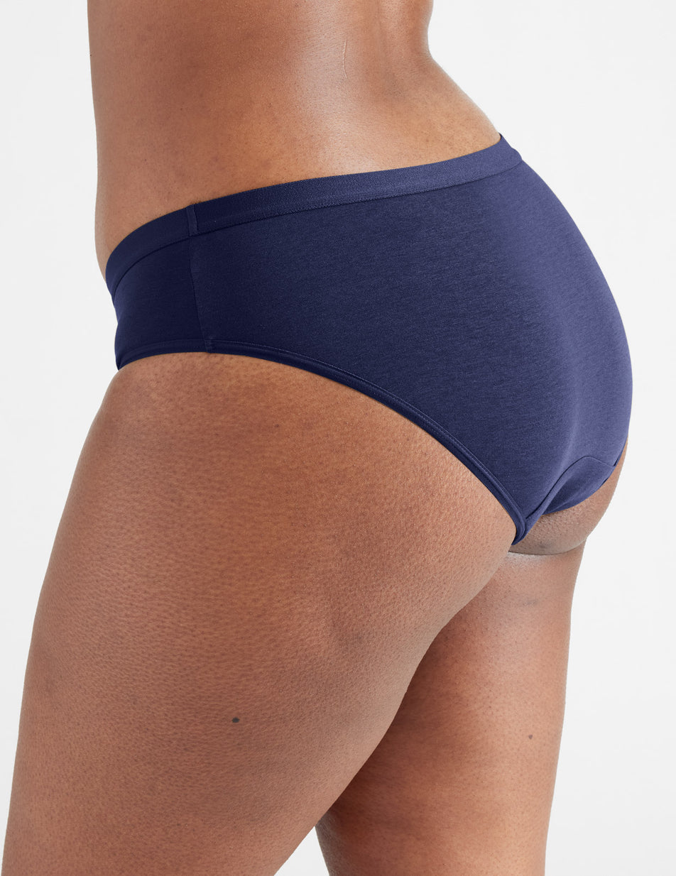 Knix Leakproof Cotton Modal Bikini Bottoms Blue | NGAHSR-015