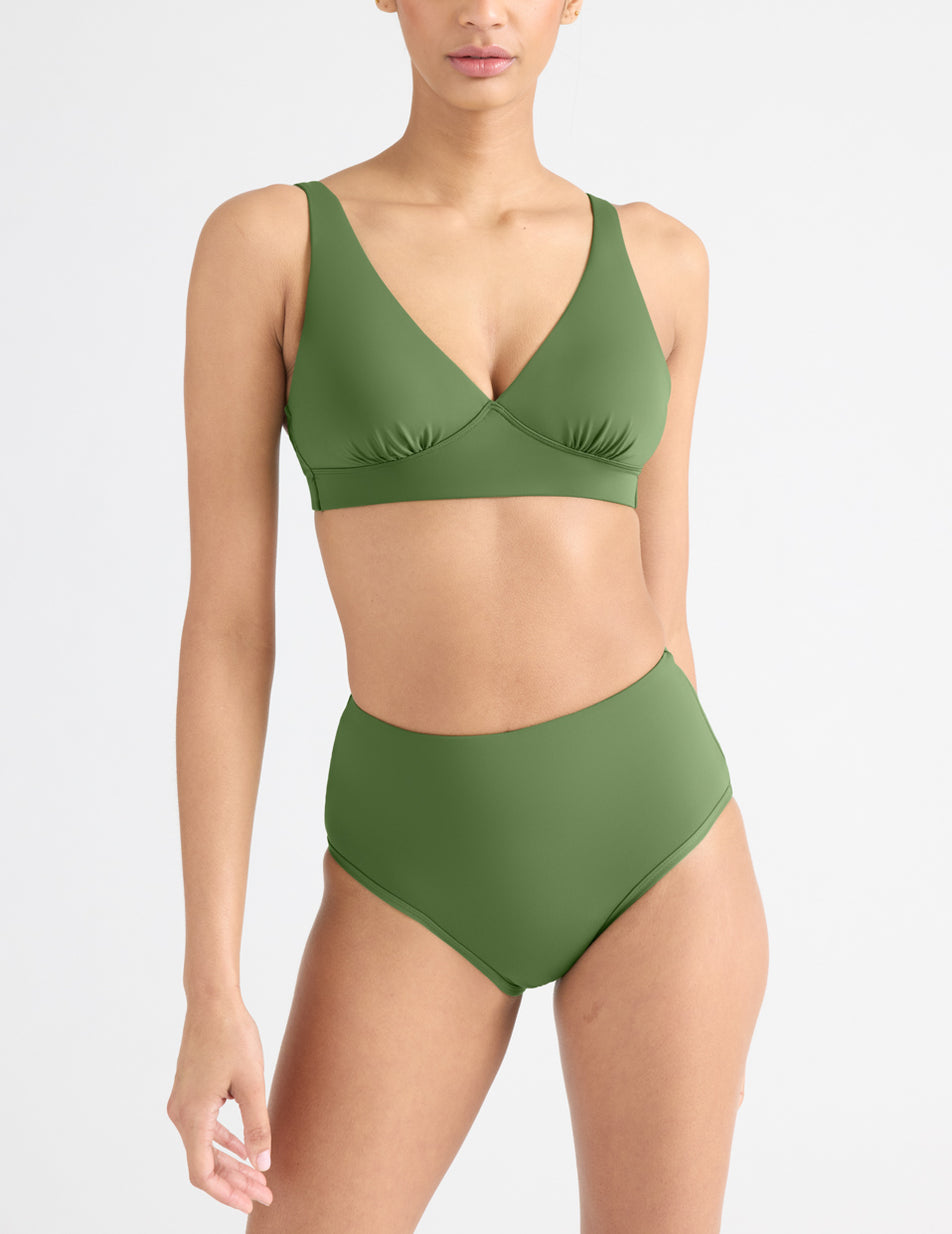 Knix Leakproof High Rise Swim Bottoms Green | JSPRLI-839