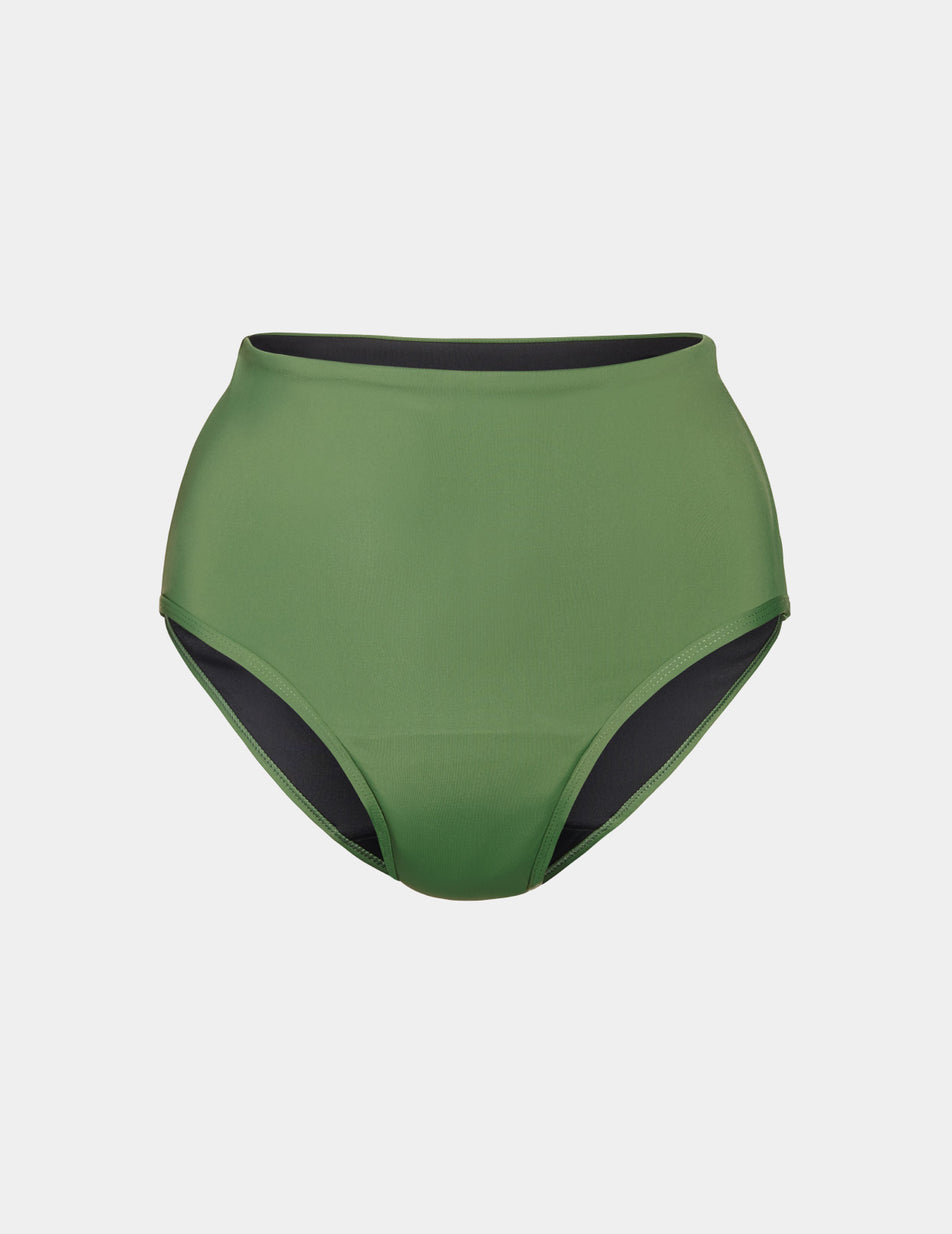 Knix Leakproof High Rise Swim Bottoms Green | JSPRLI-839