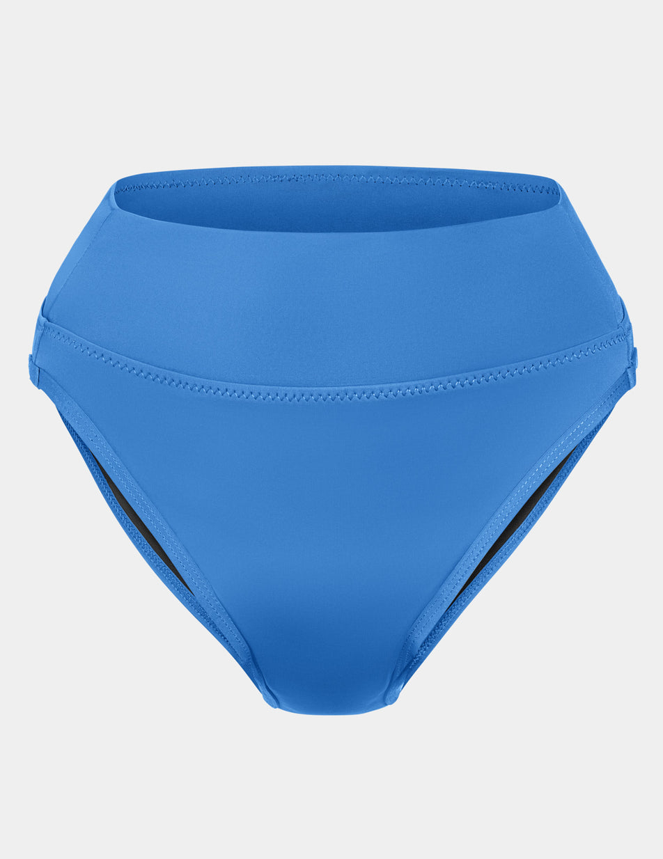 Knix Leakproof Sculpt High Rise High Cut Swim Bottoms Blue | PNAZIQ-372