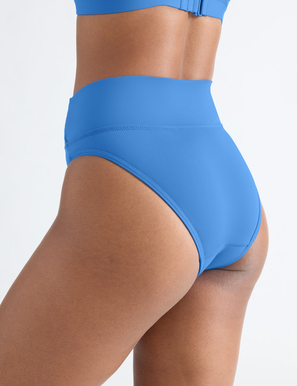 Knix Leakproof Sculpt High Rise High Cut Swim Bottoms Blue | PNAZIQ-372