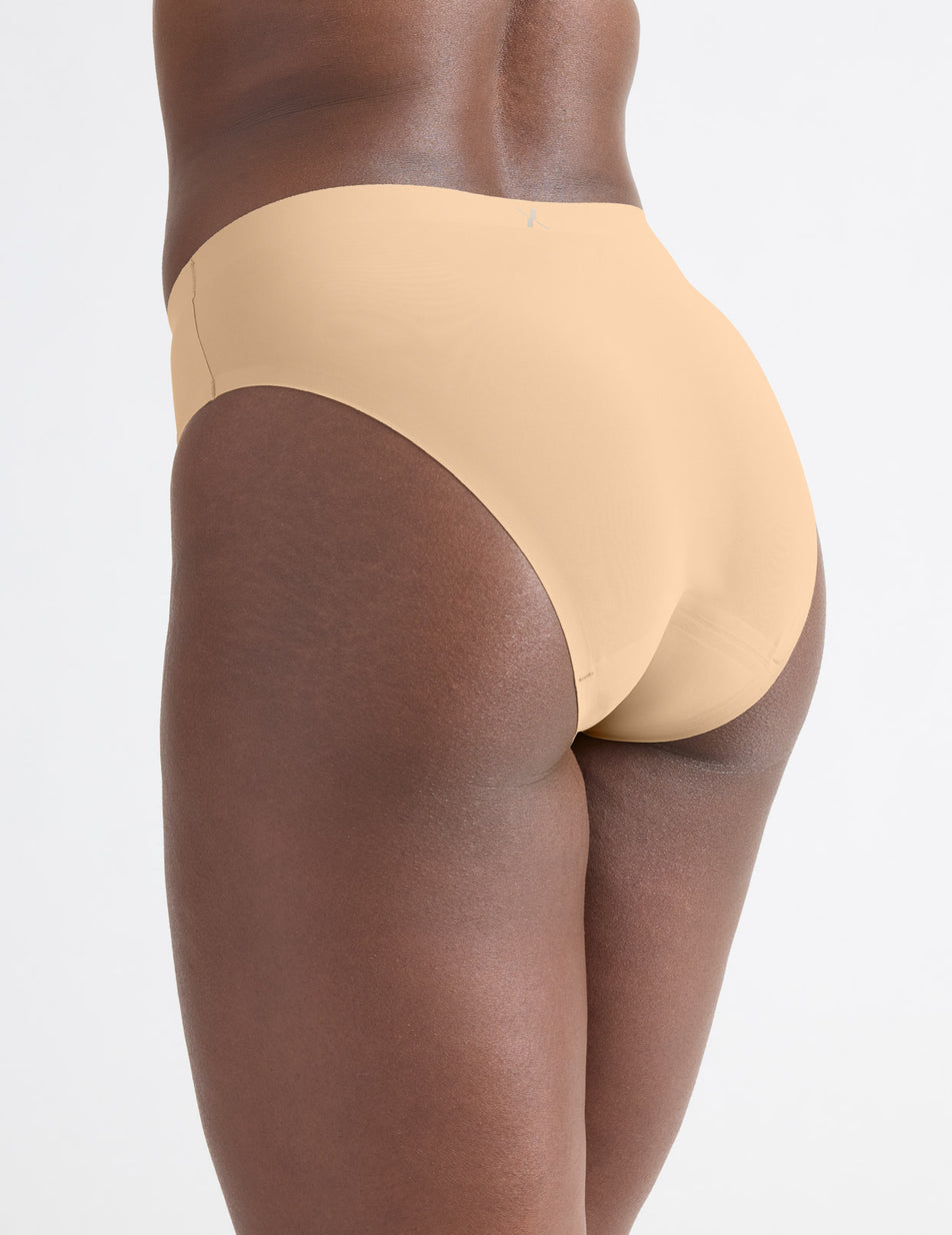 Knix Leakproof UltraThin No-Show French Underwear Beige | ATIYMJ-217