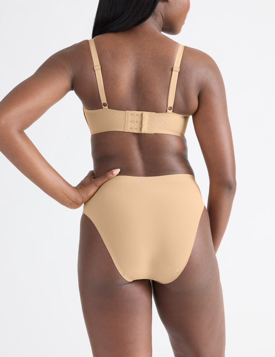 Knix Leakproof UltraThin No-Show French Underwear Beige | ATIYMJ-217