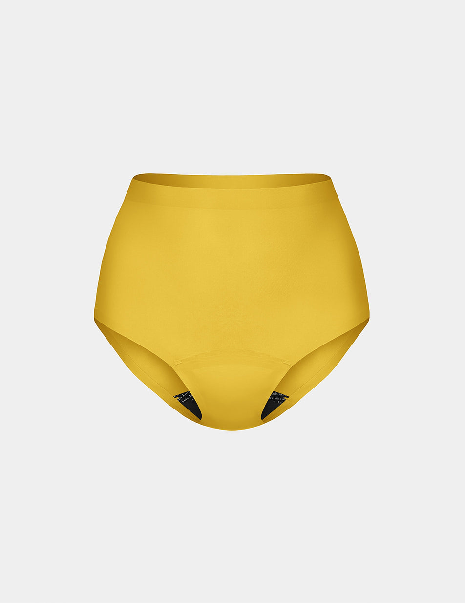 Knix Leakproof UltraThin No-Show High Rise Underwear Yellow | JPSWTY-054