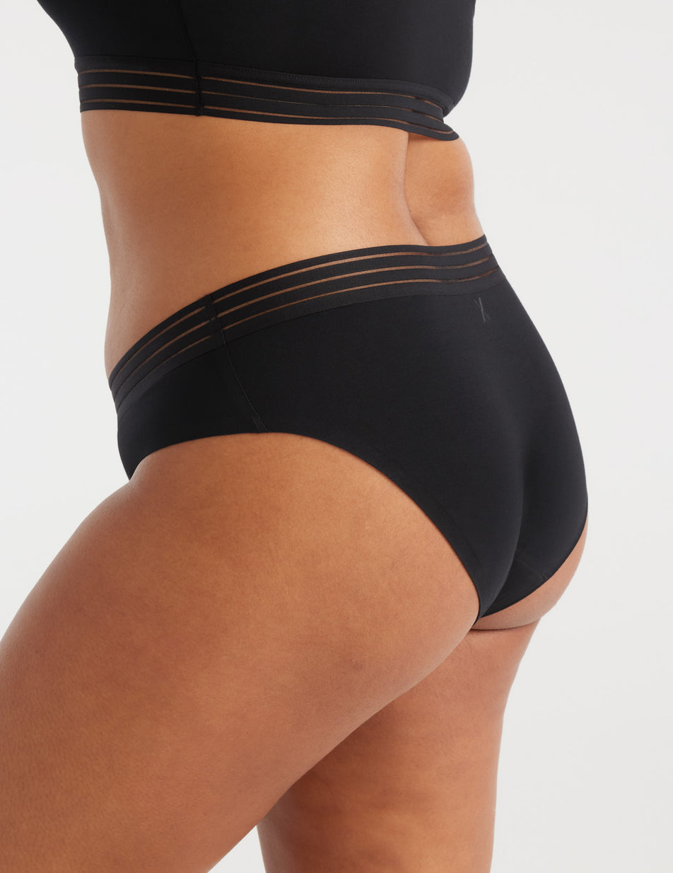 Knix Light Leakproof Luxe Modal Bikini Bottoms Black | SOFYPK-213