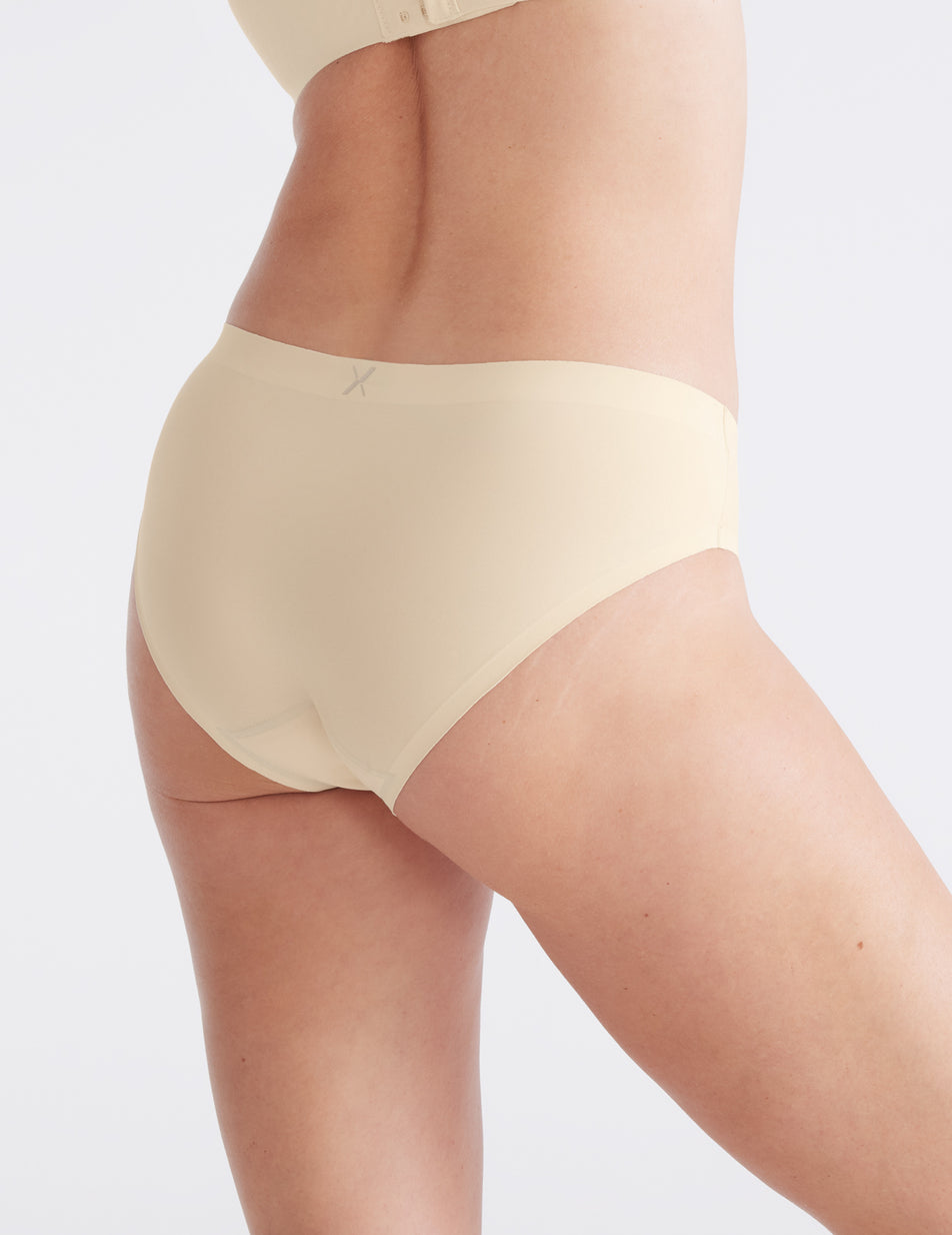 Knix Light Leakproof No-Show Bikini Bottoms Beige | SKLRXT-526