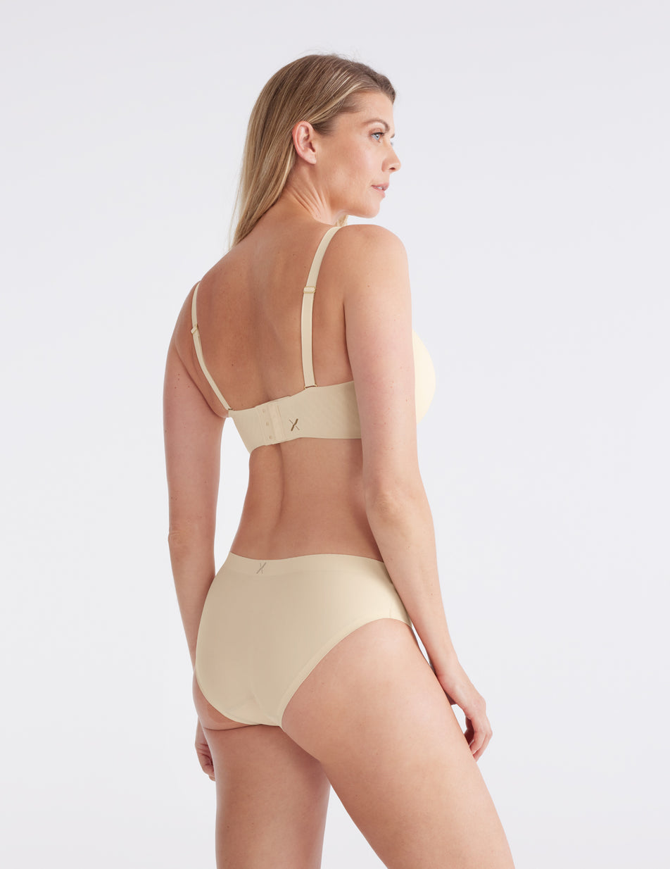 Knix Light Leakproof No-Show Bikini Bottoms Beige | SKLRXT-526