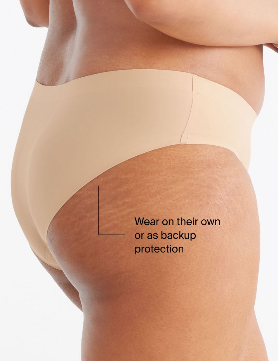 Knix Light Leakproof No-Show Bikini Bottoms Beige | SKLRXT-526