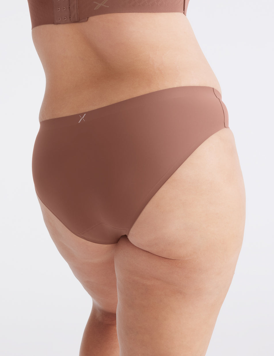 Knix Light Leakproof No-Show Bikini Bottoms Chocolate | FCJELT-046