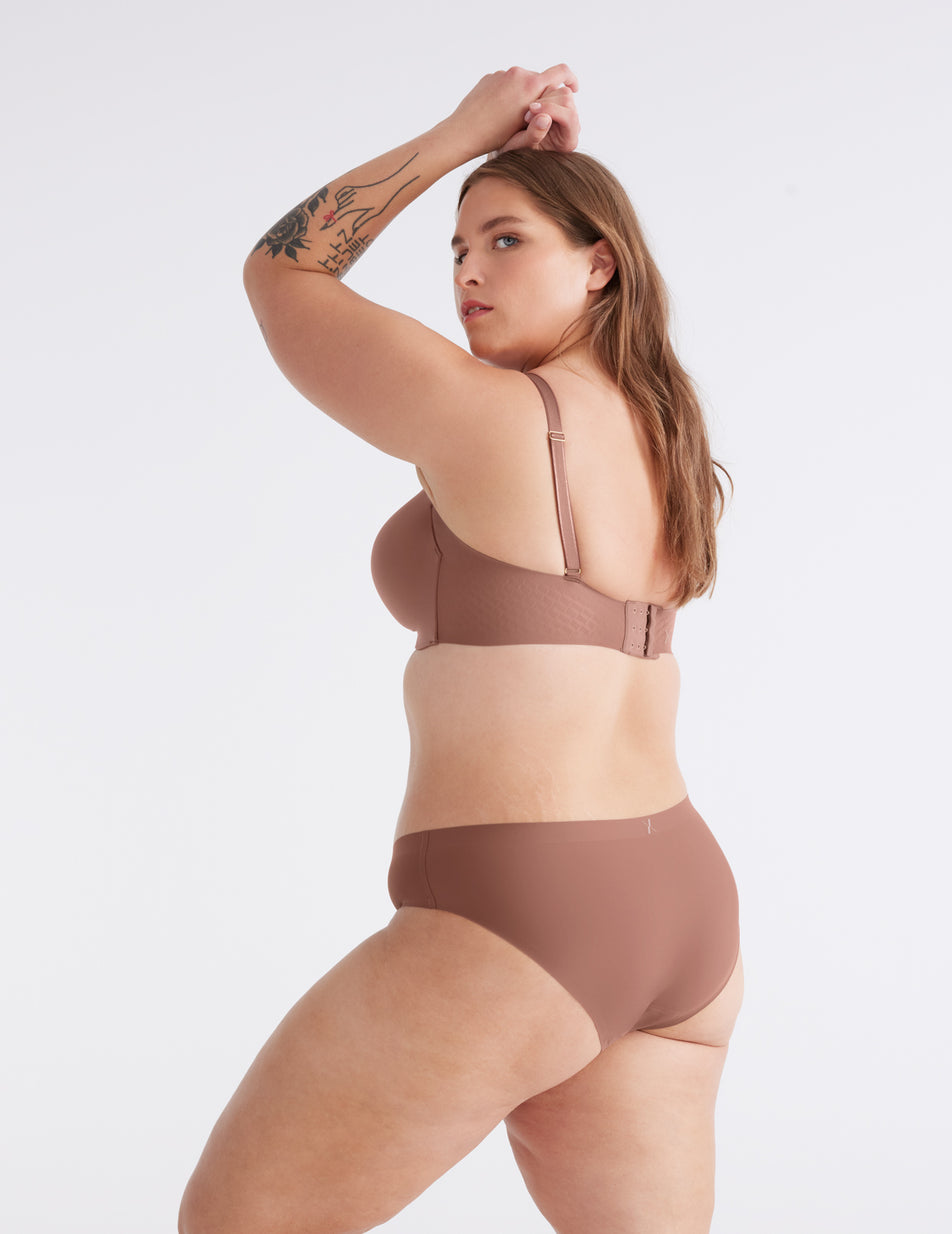 Knix Light Leakproof No-Show Bikini Bottoms Chocolate | FCJELT-046