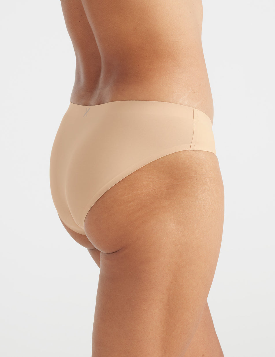 Knix Light Leakproof No-Show Cheeky Underwear Beige | XZAVUH-135